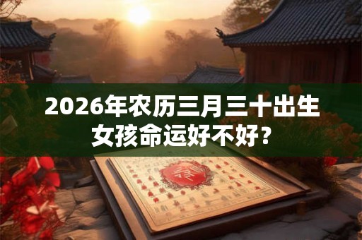 2026年农历三月三十出生女孩命运好不好? 2026年农历三月三十出生女孩命运好不好?