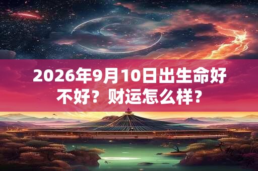 2026年9月10日出生命好不好?财运怎么样? 2026年9月10日出生命好不好?财运怎么样?