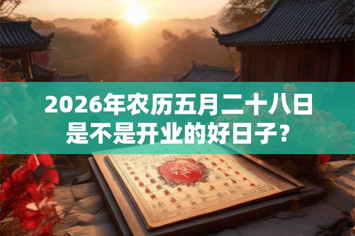 2026年农历五月二十八日是不是开业的好日子？