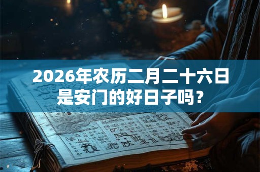 2026年农历二月二十六日是安门的好日子吗? 2026年农历二月二十六日是安门的好日子吗?