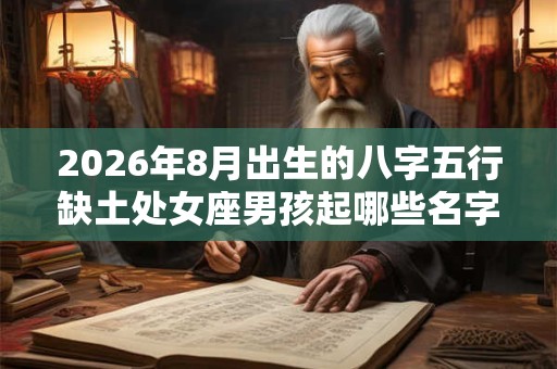2026年8月出生的八字五行缺土处女座男孩起哪些名字好? 2026年8月出生的八字五行缺土处女座男孩起哪些名字好?