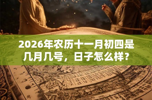 2026年农历十一月初四是几月几号,日子怎么样? 2026年农历十一月初四是几月几号,日子怎么样?