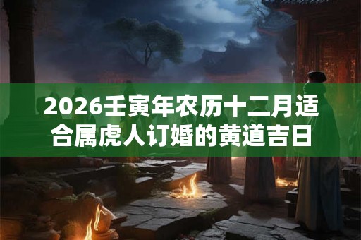 2026壬寅年农历十二月适合属虎人订婚的黄道吉日 2026壬寅年农历十二月适合属虎人订婚的黄道吉日