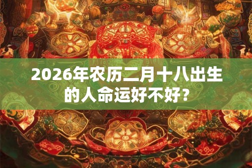2026年农历二月十八出生的人命运好不好? 2026年农历二月十八出生的人命运好不好?