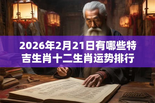 2026年2月21日有哪些特吉生肖十二生肖运势排行 2026年2月21日有哪些特吉生肖十二生肖运势排行