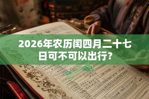 2026年农历闰四月二十七日可不可以出行? 2026年农历闰四月二十七日可不可以出行?