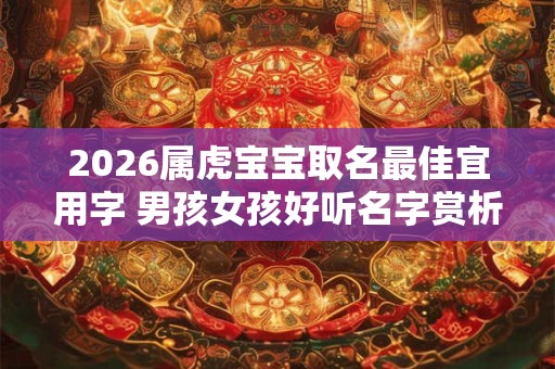 2026属虎宝宝取名最佳宜用字 男孩女孩好听名字赏析 2026属虎宝宝取名最佳宜用字 男孩女孩好听名字赏析