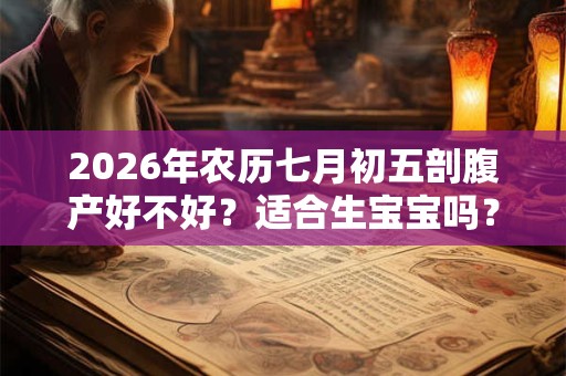 2026年农历七月初五剖腹产好不好?适合生宝宝吗? 2026年农历七月初五剖腹产好不好?适合生宝宝吗?