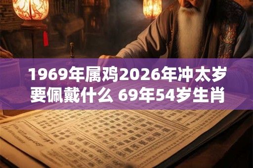 1969年属鸡2026年冲太岁要佩戴什么 69年54岁生肖鸡犯太岁怎么化解