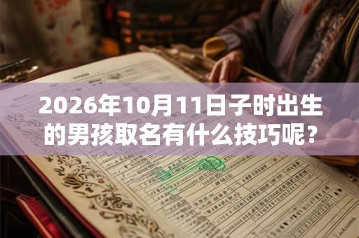 2026年10月11日子时出生的男孩取名有什么技巧呢？