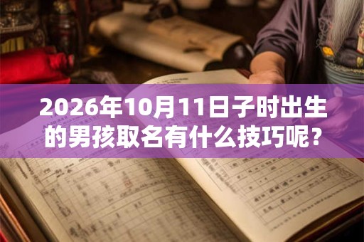 2026年10月11日子时出生的男孩取名有什么技巧呢？