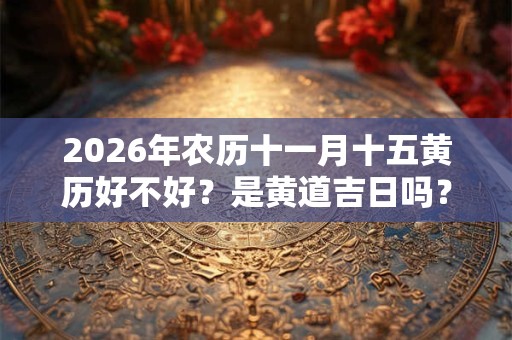2026年农历十一月十五黄历好不好？是黄道吉日吗？