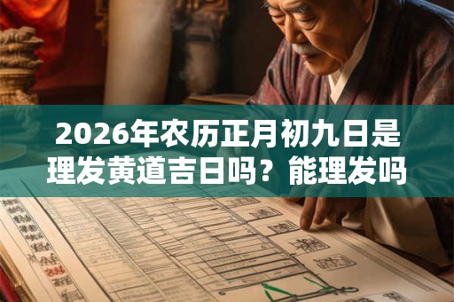 2026年农历正月初九日是理发黄道吉日吗？能理发吗