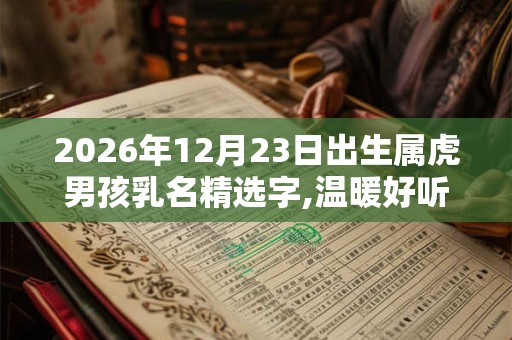 2026年12月23日出生属虎男孩乳名精选字,温暖好听的乳名