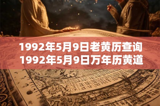 1992年5月9日老黄历查询 1992年5月9日万年历黄道吉日 1992年5月9日老黄历查询 1992年5月9日万年历黄道吉日