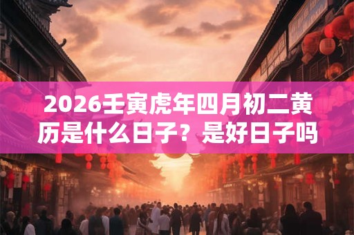 2026壬寅虎年四月初二黄历是什么日子?是好日子吗? 2026壬寅虎年四月初二黄历是什么日子?是好日子吗?