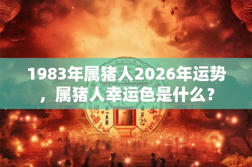 1983年属猪人2026年运势,属猪人幸运色是什么? 1983年属猪人2026年运势,属猪人幸运色是什么?