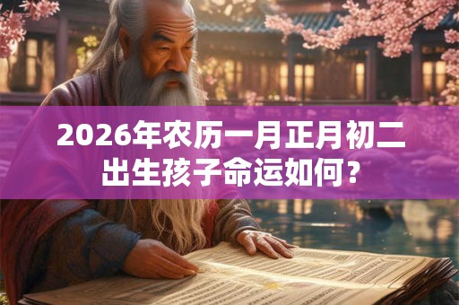 2026年农历一月正月初二出生孩子命运如何? 2026年农历一月正月初二出生孩子命运如何?
