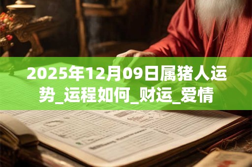 2025年12月09日属猪人运势_运程如何_财运_爱情 2025年12月09日属猪人运势_运程如何_财运_爱情