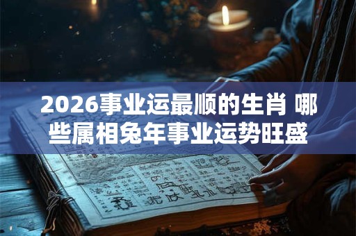 2026事业运最顺的生肖 哪些属相兔年事业运势旺盛 2026事业运最顺的生肖 哪些属相兔年事业运势旺盛