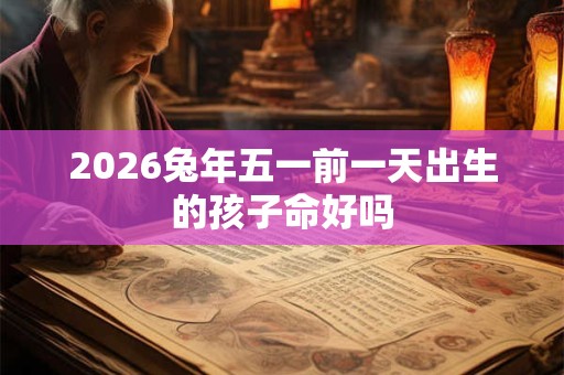 2026兔年五一前一天出生的孩子命好吗