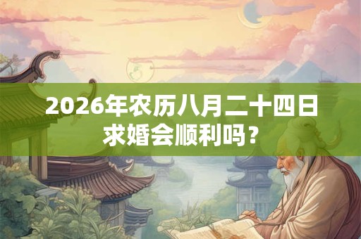 2026年农历八月二十四日求婚会顺利吗？