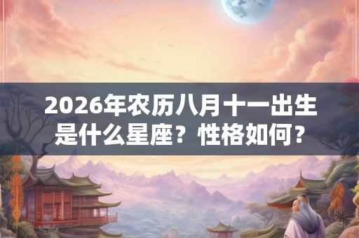 2026年农历八月十一出生是什么星座？性格如何？