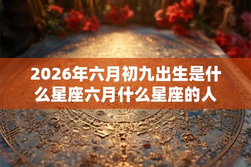 2026年六月初九出生是什么星座六月什么星座的人