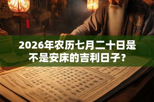 2026年农历七月二十日是不是安床的吉利日子? 2026年农历七月二十日是不是安床的吉利日子?