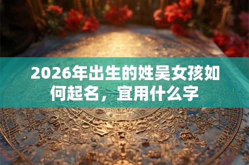 2026年出生的姓吴女孩如何起名，宜用什么字