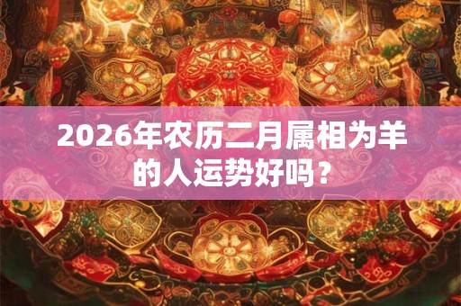 2026年农历二月属相为羊的人运势好吗? 2026年农历二月属相为羊的人运势好吗?
