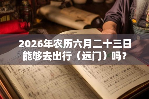 2026年农历六月二十三日能够去出行（远门）吗？