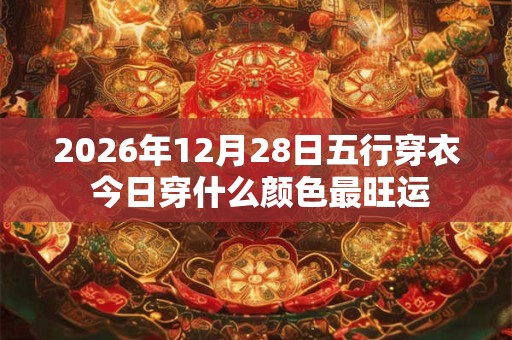 2026年12月28日五行穿衣 今日穿什么颜色最旺运