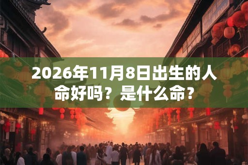 2026年11月8日出生的人命好吗?是什么命? 2026年11月8日出生的人命好吗?是什么命?