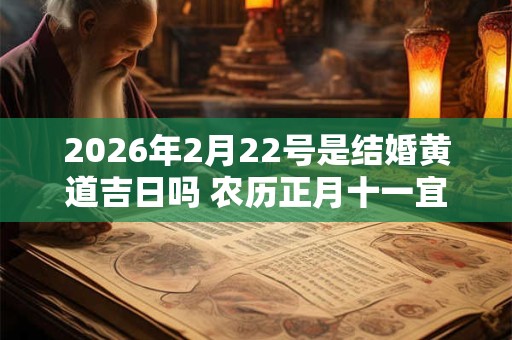 2026年2月22号是结婚黄道吉日吗 农历正月十一宜嫁娶吗 2026年2月22号是结婚黄道吉日吗 农历正月十一宜嫁娶吗