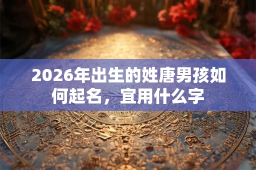 2026年出生的姓唐男孩如何起名,宜用什么字 2026年出生的姓唐男孩如何起名,宜用什么字