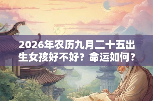 2026年农历九月二十五出生女孩好不好?命运如何? 2026年农历九月二十五出生女孩好不好?命运如何?