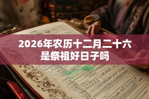 2026年农历十二月二十六是祭祖好日子吗 2026年农历十二月二十六是祭祖好日子吗