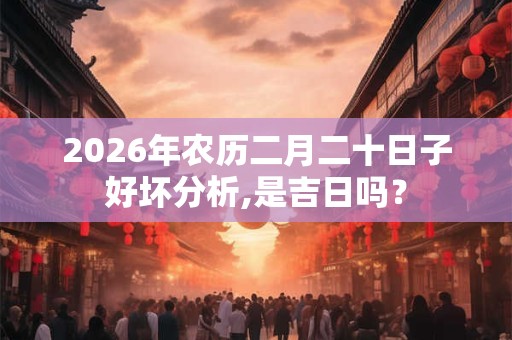 2026年农历二月二十日子好坏分析,是吉日吗？