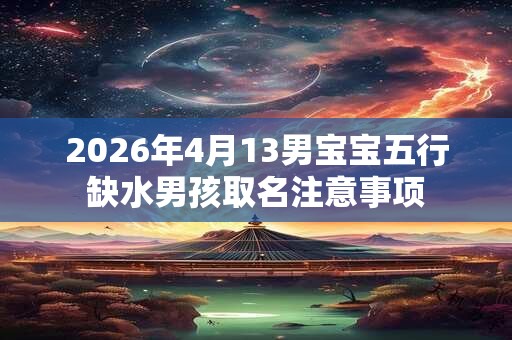 2026年4月13男宝宝五行缺水男孩取名注意事项 2026年4月13男宝宝五行缺水男孩取名注意事项
