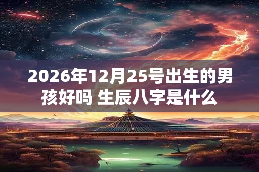 2026年12月25号出生的男孩好吗 生辰八字是什么 2026年12月25号出生的男孩好吗 生辰八字是什么