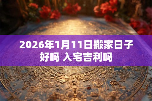 2026年1月11日搬家日子好吗 入宅吉利吗 2026年1月11日搬家日子好吗 入宅吉利吗