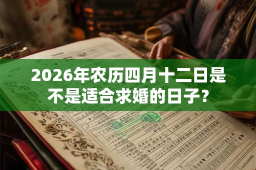 2026年农历四月十二日是不是适合求婚的日子? 2026年农历四月十二日是不是适合求婚的日子?