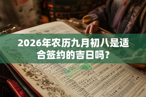 2026年农历九月初八是适合签约的吉日吗? 2026年农历九月初八是适合签约的吉日吗?