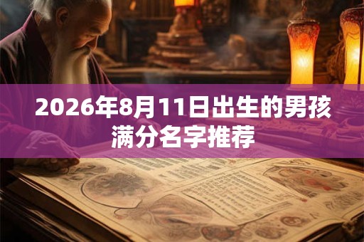 2026年8月11日出生的男孩满分名字推荐