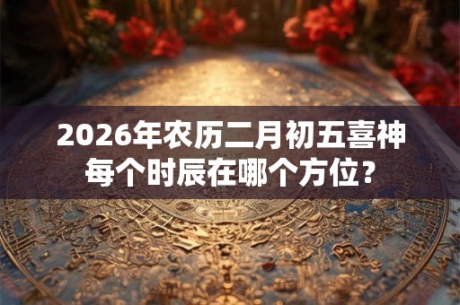 2026年农历二月初五喜神每个时辰在哪个方位? 2026年农历二月初五喜神每个时辰在哪个方位?