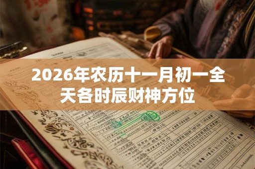 2026年农历十一月初一全天各时辰财神方位 2026年农历十一月初一全天各时辰财神方位