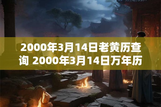 2000年3月14日老黄历查询 2000年3月14日万年历黄道吉日 2000年3月14日老黄历查询 2000年3月14日万年历黄道吉日