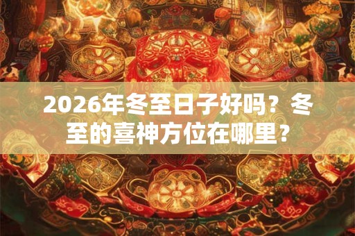 2026年冬至日子好吗？冬至的喜神方位在哪里？
