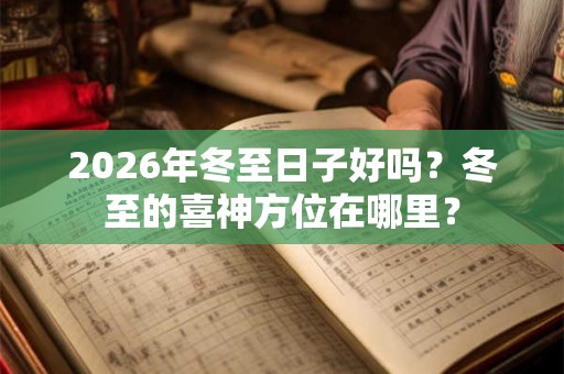 2026年冬至日子好吗?冬至的喜神方位在哪里? 2026年冬至日子好吗?冬至的喜神方位在哪里?
